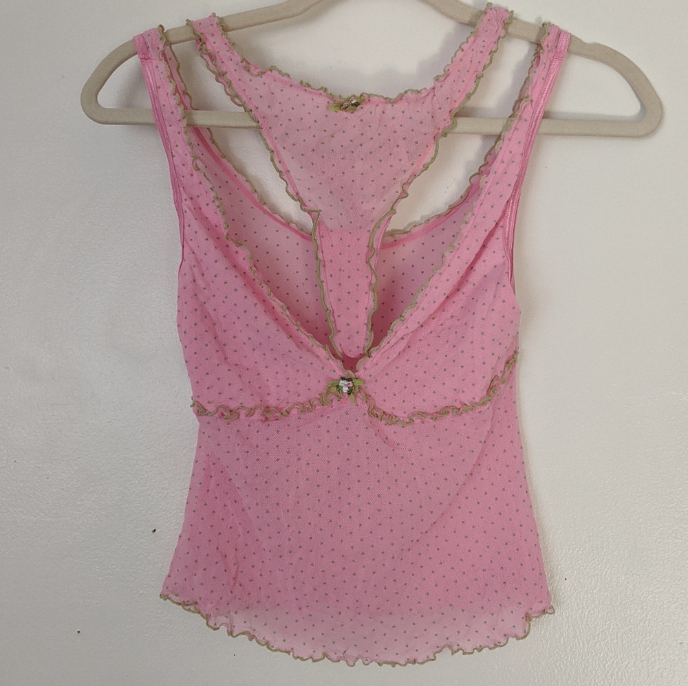 Vintage 90s rare V&S pink sleepwear camisole set